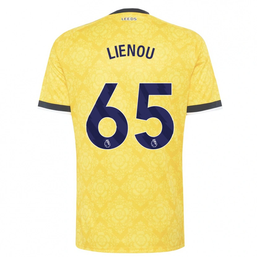 Danxen Kinder Jayden Lienou #65 Gelb Weiß Schwarz Auswärtstrikot Trikot 2026/27 T-Shirt Schweiz
