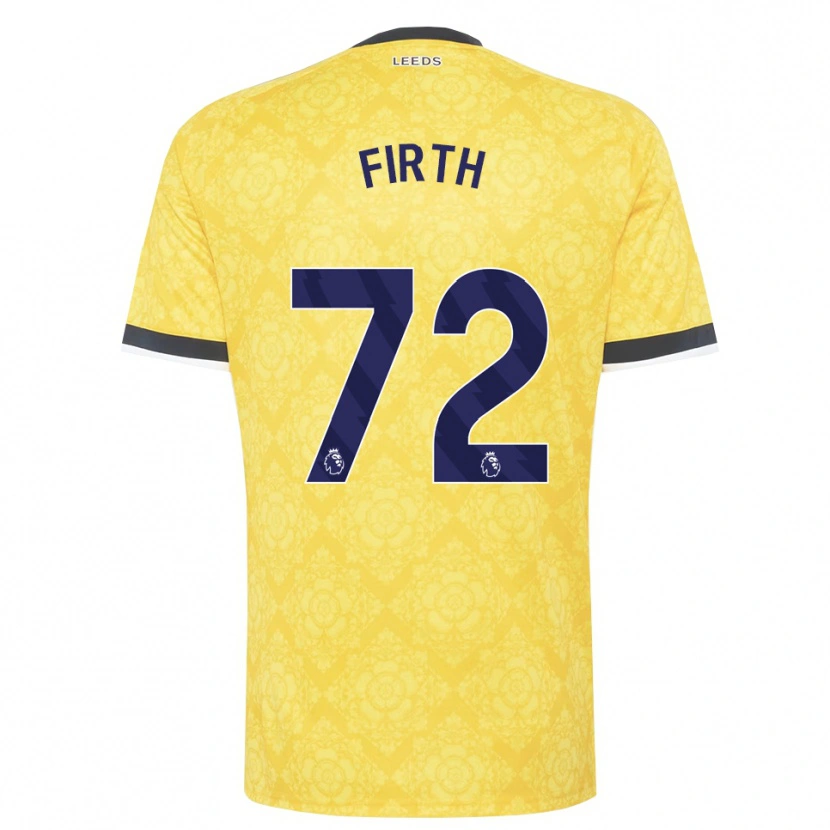 Danxen Kinder Will Firth #72 Gelb Weiß Schwarz Auswärtstrikot Trikot 2026/27 T-Shirt Schweiz