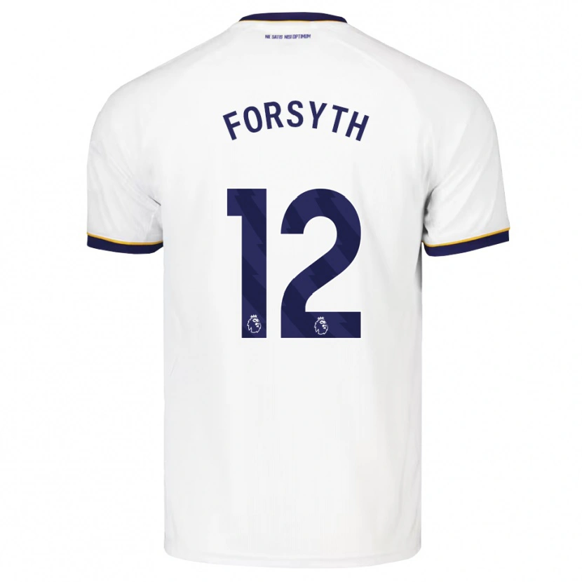 Danxen Kinder Luke Forsyth #12 Mitternachtsblau Weiß Gelb Auswärtstrikot Trikot 2026/27 T-Shirt Schweiz