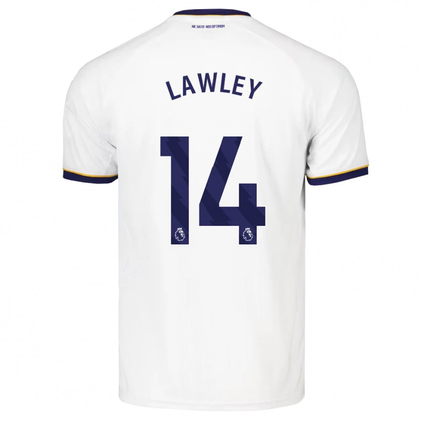 Danxen Kinder Melissa Lawley #14 Mitternachtsblau Weiß Gelb Auswärtstrikot Trikot 2026/27 T-Shirt Schweiz