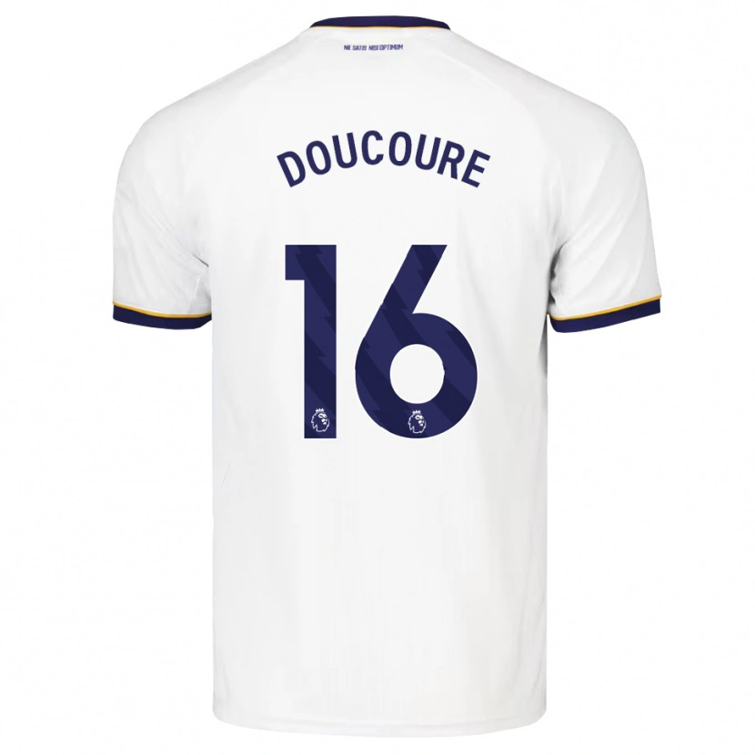 Danxen Kinder Abdoulaye Doucoure #16 Mitternachtsblau Weiß Gelb Auswärtstrikot Trikot 2026/27 T-Shirt Schweiz