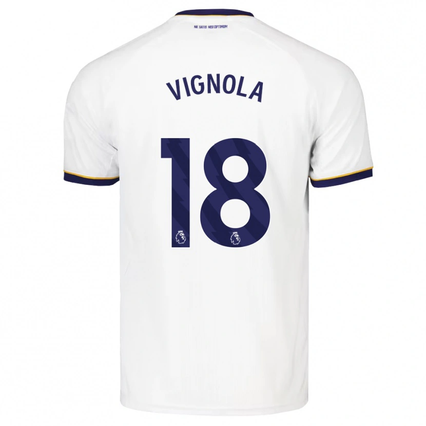 Danxen Kinder Ornella Vignola #18 Mitternachtsblau Weiß Gelb Auswärtstrikot Trikot 2026/27 T-Shirt Schweiz