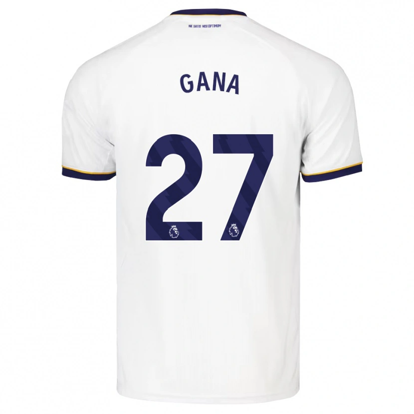 Danxen Kinder Idrissa Gueye #27 Mitternachtsblau Weiß Gelb Auswärtstrikot Trikot 2026/27 T-Shirt Schweiz