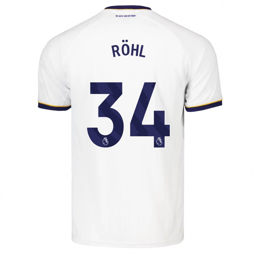 Danxen Kinder Merlin Röhl #34 Mitternachtsblau Weiß Gelb Auswärtstrikot Trikot 2026/27 T-Shirt Schweiz