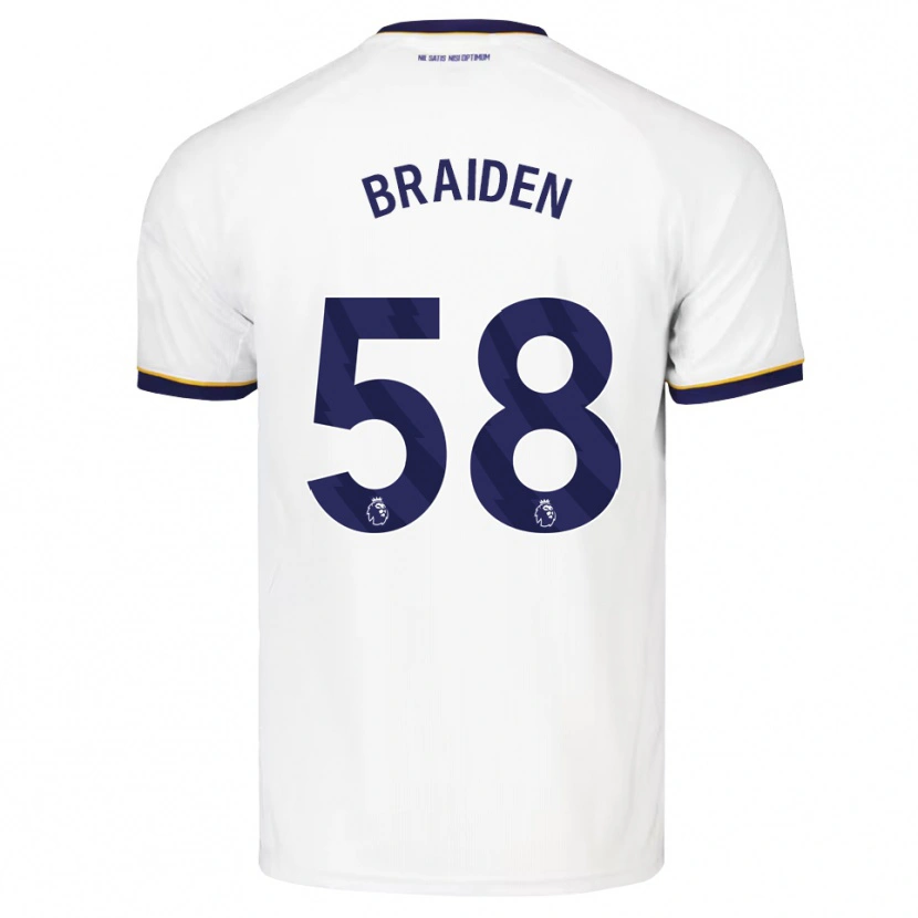 Danxen Kinder Braiden Graham #58 Mitternachtsblau Weiß Gelb Auswärtstrikot Trikot 2026/27 T-Shirt Schweiz