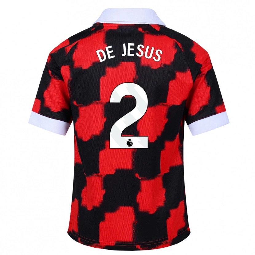 Danxen Kinder Brad De Jesus #2 Rot Weiß Schwarz Auswärtstrikot Trikot 2026/27 T-Shirt Schweiz