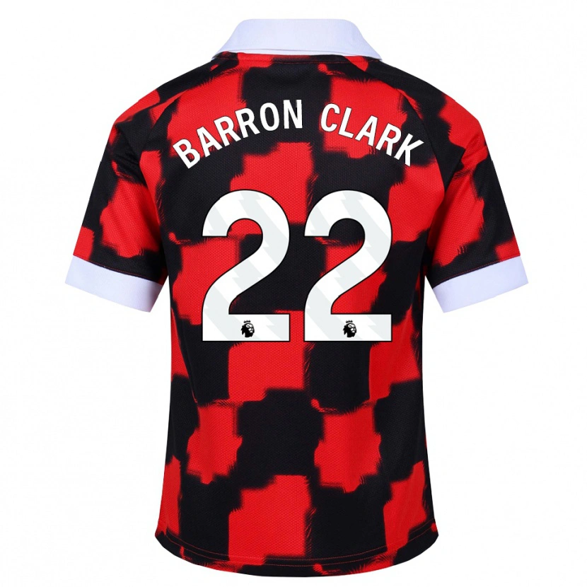Danxen Kinder Betty Barron-Clark #22 Rot Weiß Schwarz Auswärtstrikot Trikot 2026/27 T-Shirt Schweiz