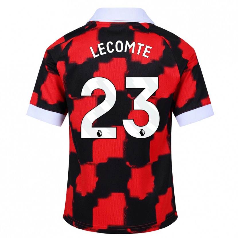 Danxen Kinder Benjamin Lecomte #23 Rot Weiß Schwarz Auswärtstrikot Trikot 2026/27 T-Shirt Schweiz