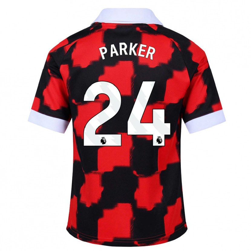 Danxen Kinder Beau Parker #24 Rot Weiß Schwarz Auswärtstrikot Trikot 2026/27 T-Shirt Schweiz