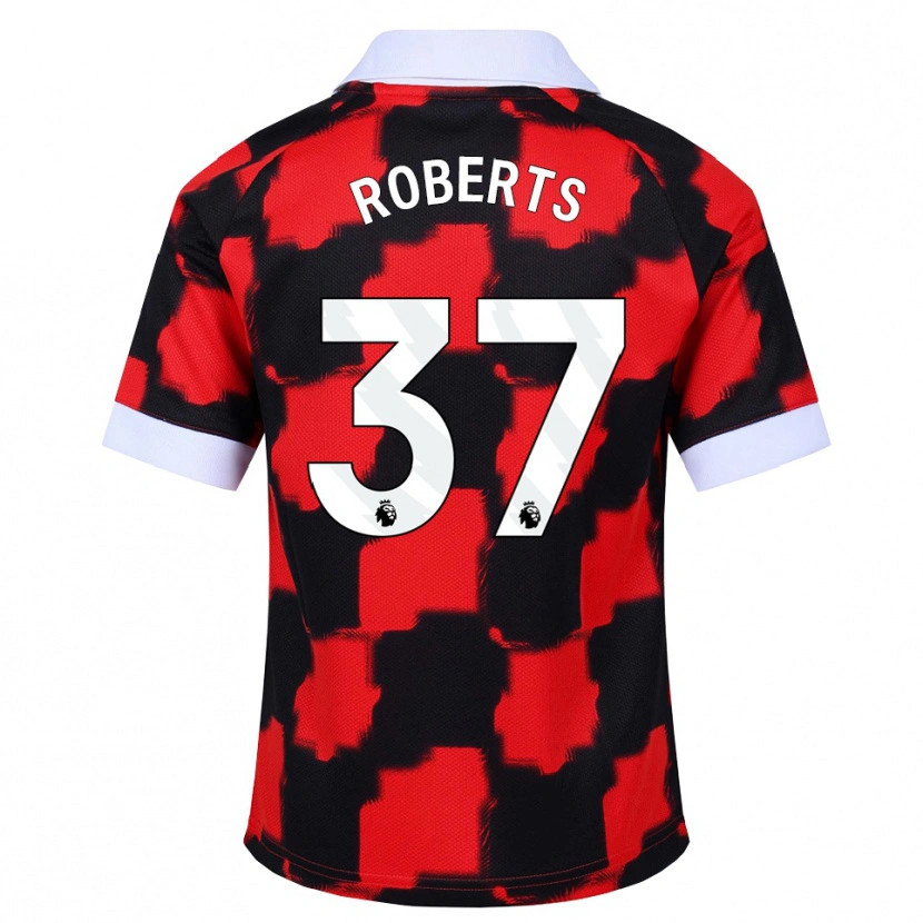 Danxen Kinder Sophia Roberts #37 Rot Weiß Schwarz Auswärtstrikot Trikot 2026/27 T-Shirt Schweiz