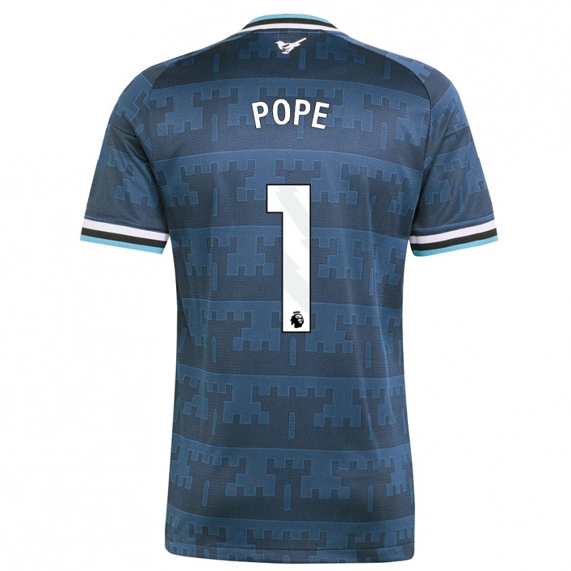Danxen Kinder Nick Pope #1 Gelb Schwarz Blau Auswärtstrikot Trikot 2026/27 T-Shirt Schweiz