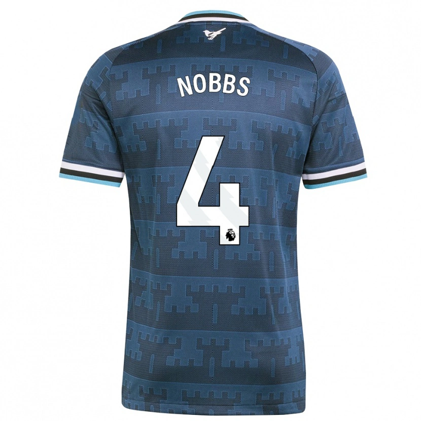 Danxen Kinder Jordan Nobbs #4 Gelb Schwarz Blau Auswärtstrikot Trikot 2026/27 T-Shirt Schweiz