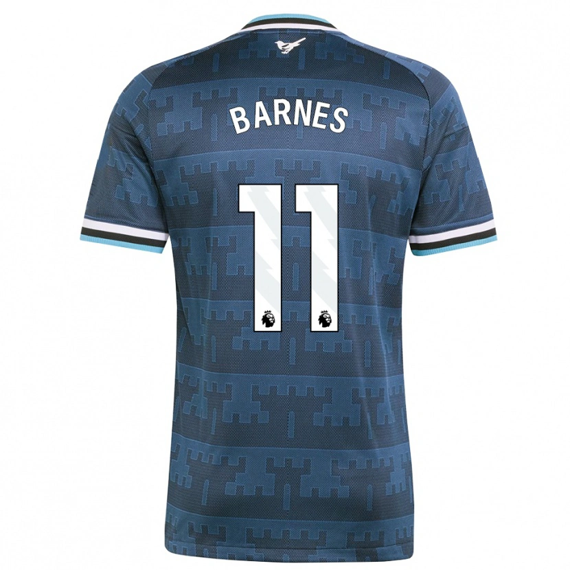 Danxen Kinder Harvey Barnes #11 Gelb Schwarz Blau Auswärtstrikot Trikot 2026/27 T-Shirt Schweiz
