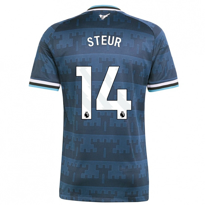 Danxen Kinder Sean Steur #14 Gelb Schwarz Blau Auswärtstrikot Trikot 2026/27 T-Shirt Schweiz