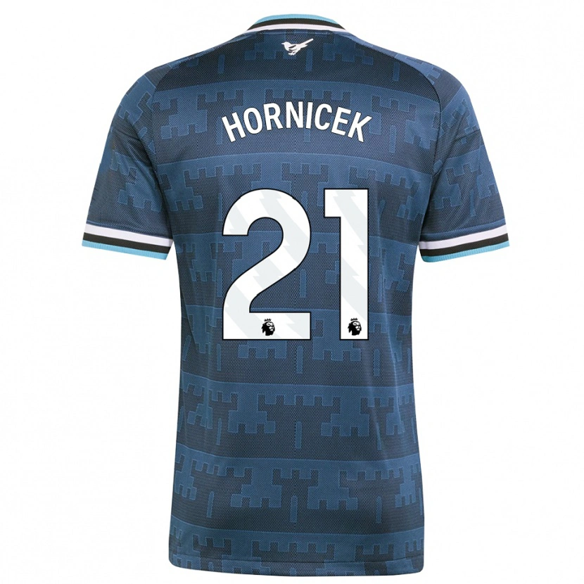 Danxen Kinder Lukas Hornicek #21 Gelb Schwarz Blau Auswärtstrikot Trikot 2026/27 T-Shirt Schweiz