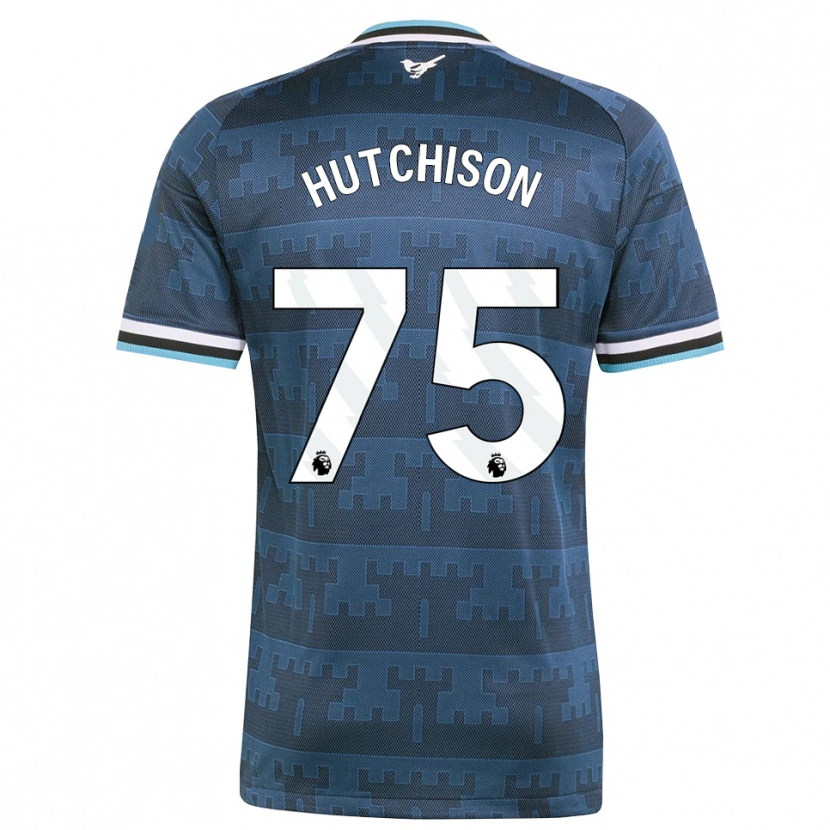 Danxen Kinder Alfie Hutchison #75 Gelb Schwarz Blau Auswärtstrikot Trikot 2026/27 T-Shirt Schweiz