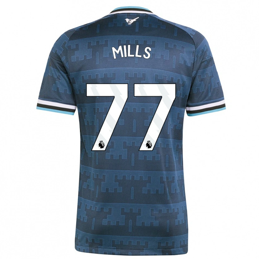 Danxen Kinder Michael Mills #77 Gelb Schwarz Blau Auswärtstrikot Trikot 2026/27 T-Shirt Schweiz