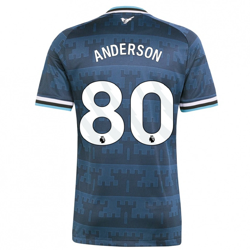 Danxen Kinder Will Anderson #80 Gelb Schwarz Blau Auswärtstrikot Trikot 2026/27 T-Shirt Schweiz