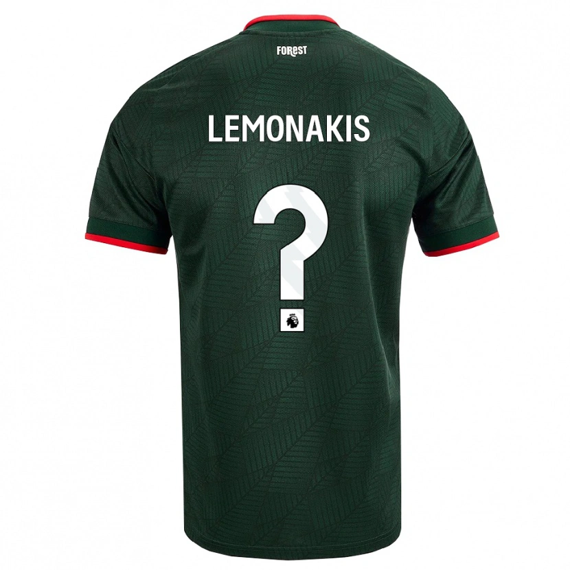 Danxen Kinder Georgios Lemonakis #0 Dunkelgrün Rot Auswärtstrikot Trikot 2026/27 T-Shirt Schweiz