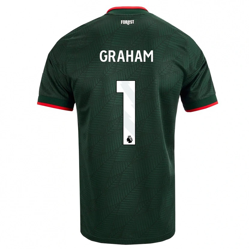 Danxen Kinder Ally Graham #1 Dunkelgrün Rot Auswärtstrikot Trikot 2026/27 T-Shirt Schweiz