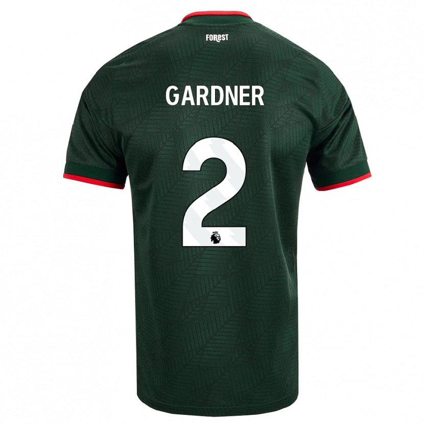 Danxen Kinder Daniel Gardner #2 Dunkelgrün Rot Auswärtstrikot Trikot 2026/27 T-Shirt Schweiz