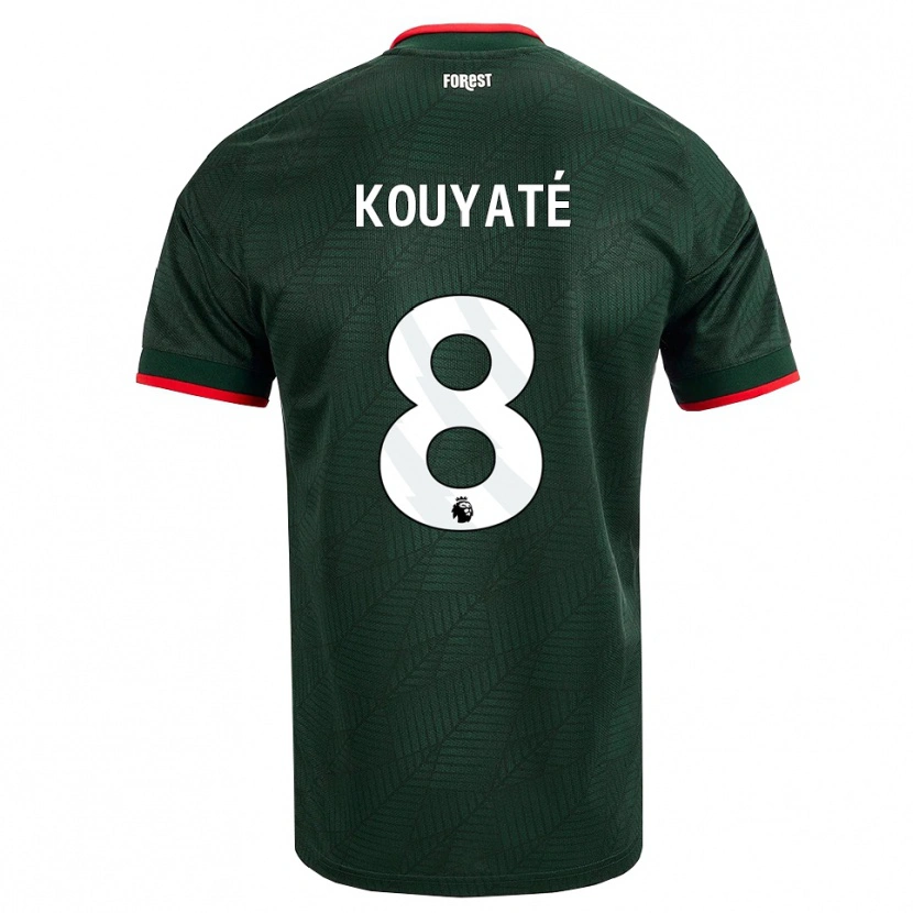 Danxen Kinder Cheikhou Kouyate #8 Dunkelgrün Rot Auswärtstrikot Trikot 2026/27 T-Shirt Schweiz