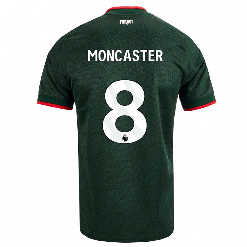 Danxen Kinder Mai Moncaster #8 Dunkelgrün Rot Auswärtstrikot Trikot 2026/27 T-Shirt Schweiz