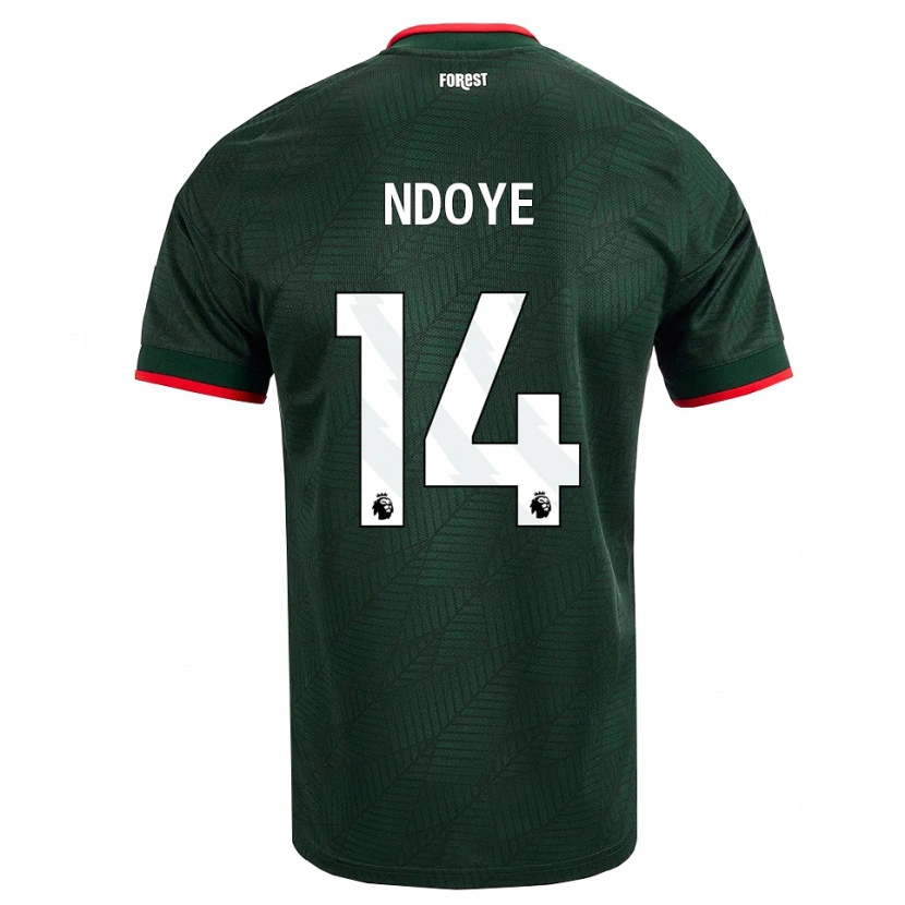 Danxen Kinder Dan Ndoye #14 Dunkelgrün Rot Auswärtstrikot Trikot 2026/27 T-Shirt Schweiz