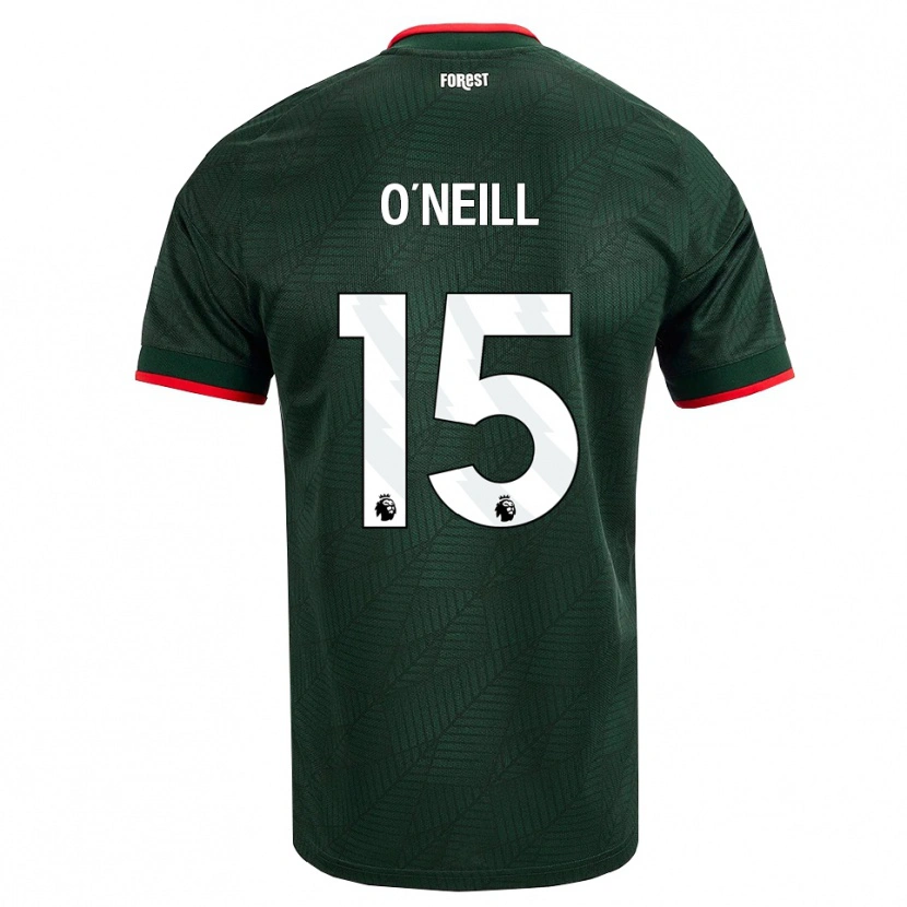 Danxen Kinder Laura-Jayne O'neill #15 Dunkelgrün Rot Auswärtstrikot Trikot 2026/27 T-Shirt Schweiz