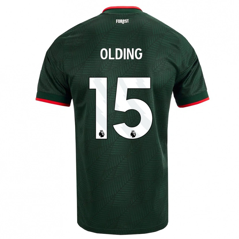 Danxen Kinder Hollie Olding #15 Dunkelgrün Rot Auswärtstrikot Trikot 2026/27 T-Shirt Schweiz