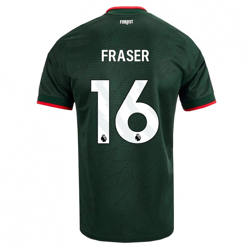 Danxen Kinder Boyd Fraser #16 Dunkelgrün Rot Auswärtstrikot Trikot 2026/27 T-Shirt Schweiz