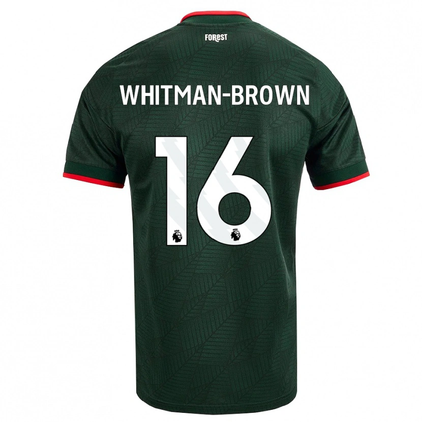 Danxen Kinder Chae Whitman-Brown #16 Dunkelgrün Rot Auswärtstrikot Trikot 2026/27 T-Shirt Schweiz