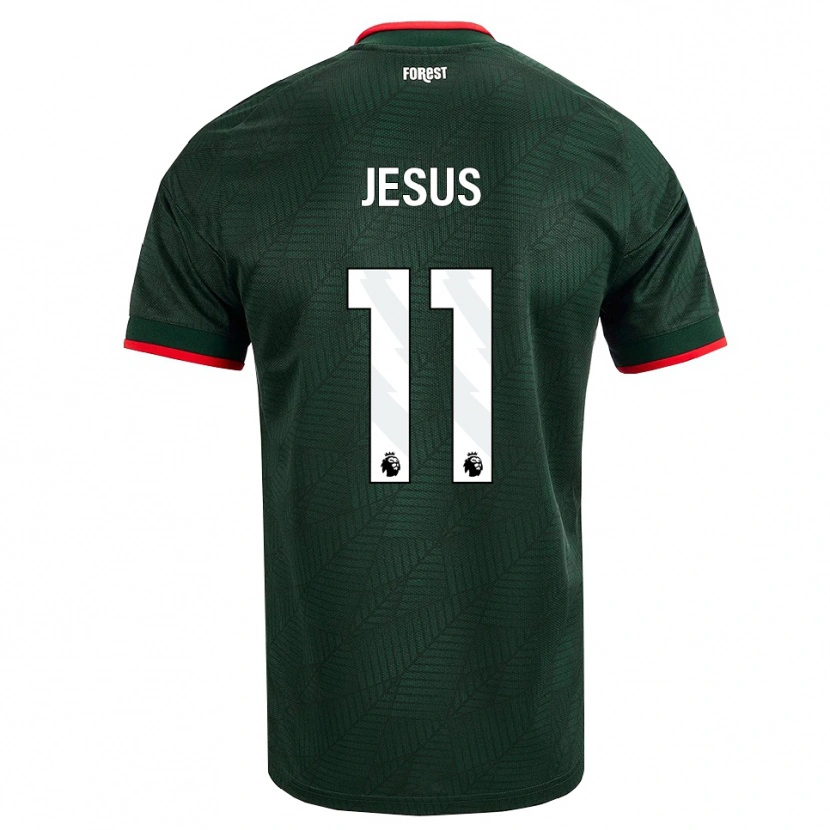 Danxen Kinder Igor Jesus #11 Dunkelgrün Rot Auswärtstrikot Trikot 2026/27 T-Shirt Schweiz