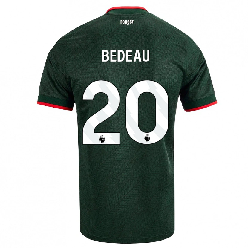 Danxen Kinder Naomi Bedeau #20 Dunkelgrün Rot Auswärtstrikot Trikot 2026/27 T-Shirt Schweiz