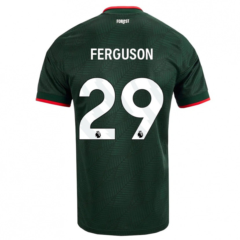 Danxen Kinder Georgie Ferguson #29 Dunkelgrün Rot Auswärtstrikot Trikot 2026/27 T-Shirt Schweiz