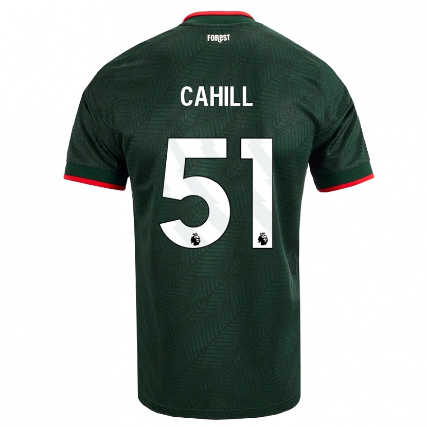 Danxen Kinder Shae Cahill #51 Dunkelgrün Rot Auswärtstrikot Trikot 2026/27 T-Shirt Schweiz