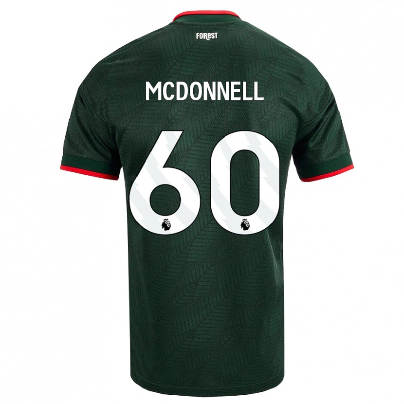 Danxen Kinder Grady Mcdonnell #60 Dunkelgrün Rot Auswärtstrikot Trikot 2026/27 T-Shirt Schweiz