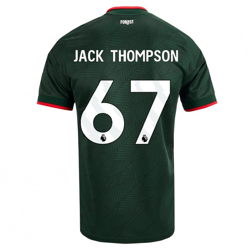 Danxen Kinder Jack Thompson #67 Dunkelgrün Rot Auswärtstrikot Trikot 2026/27 T-Shirt Schweiz