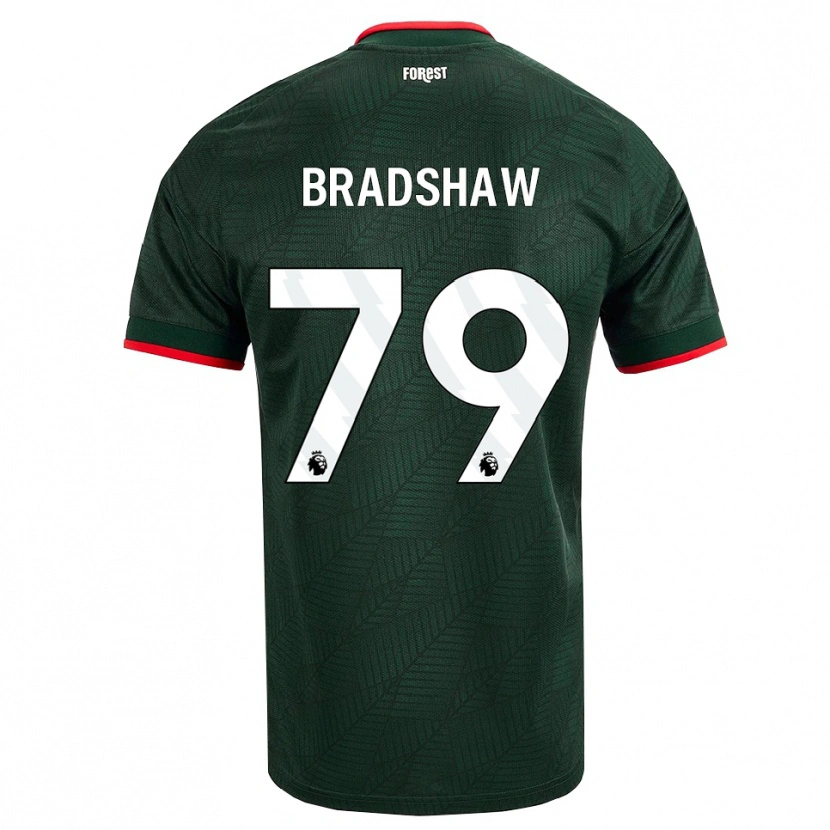 Danxen Kinder Alfie Bradshaw #79 Dunkelgrün Rot Auswärtstrikot Trikot 2026/27 T-Shirt Schweiz