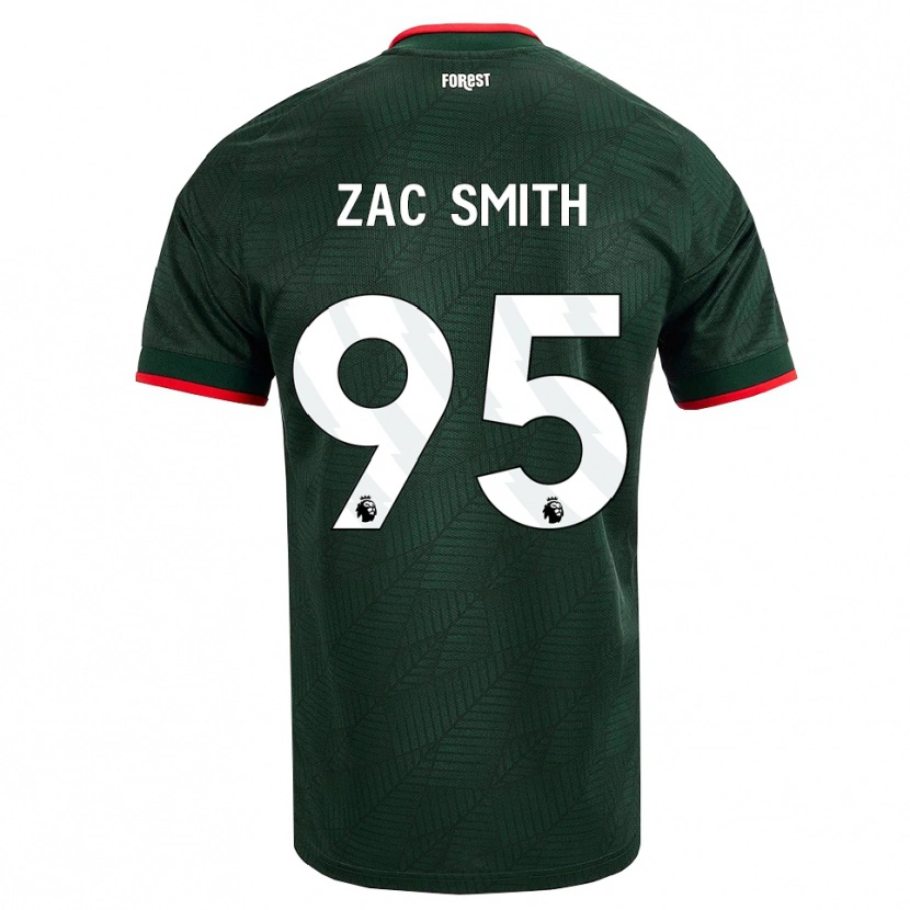 Danxen Kinder Zac Smith #95 Dunkelgrün Rot Auswärtstrikot Trikot 2026/27 T-Shirt Schweiz