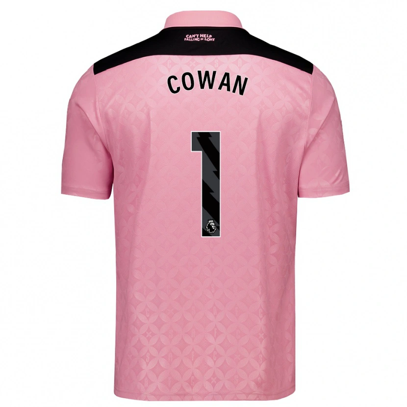 Danxen Kinder Joe Cowan #1 Hellrosa Schwarz Auswärtstrikot Trikot 2026/27 T-Shirt Schweiz