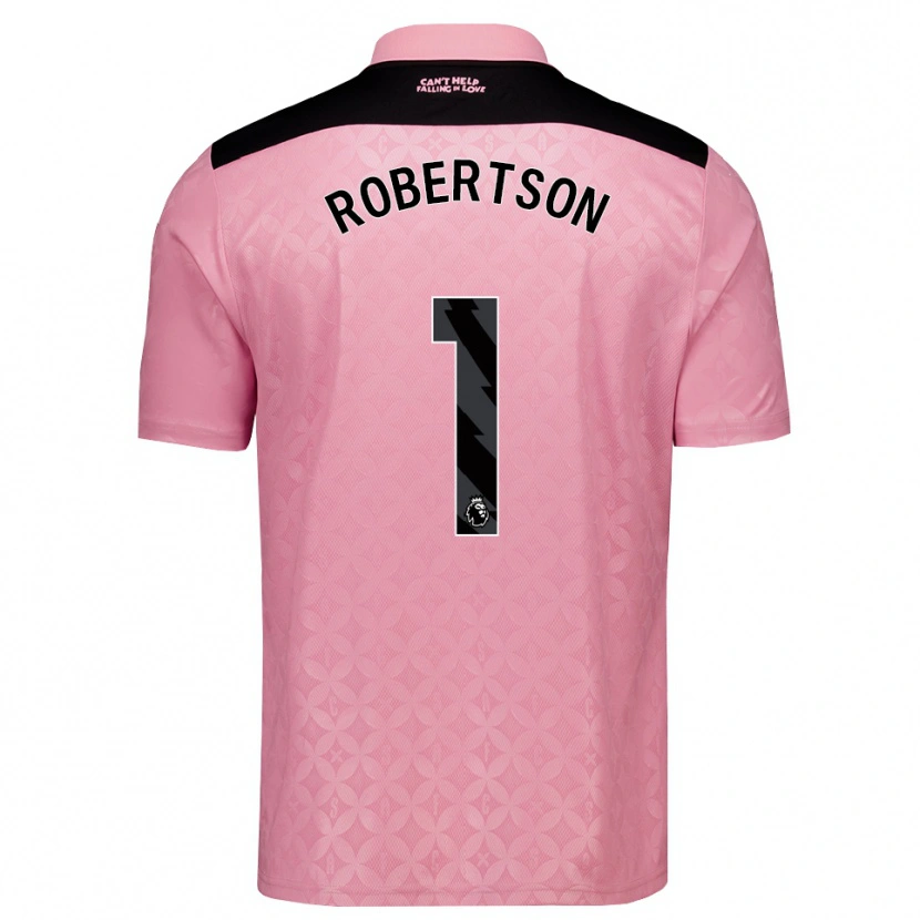 Danxen Kinder Finley Robertson #1 Hellrosa Schwarz Auswärtstrikot Trikot 2026/27 T-Shirt Schweiz