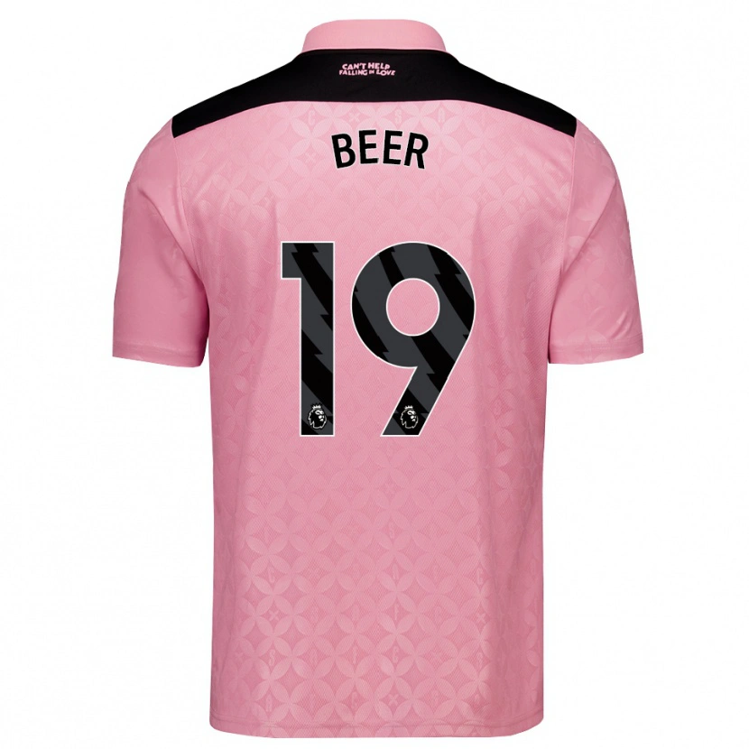 Danxen Kinder Megan Beer #19 Hellrosa Schwarz Auswärtstrikot Trikot 2026/27 T-Shirt Schweiz