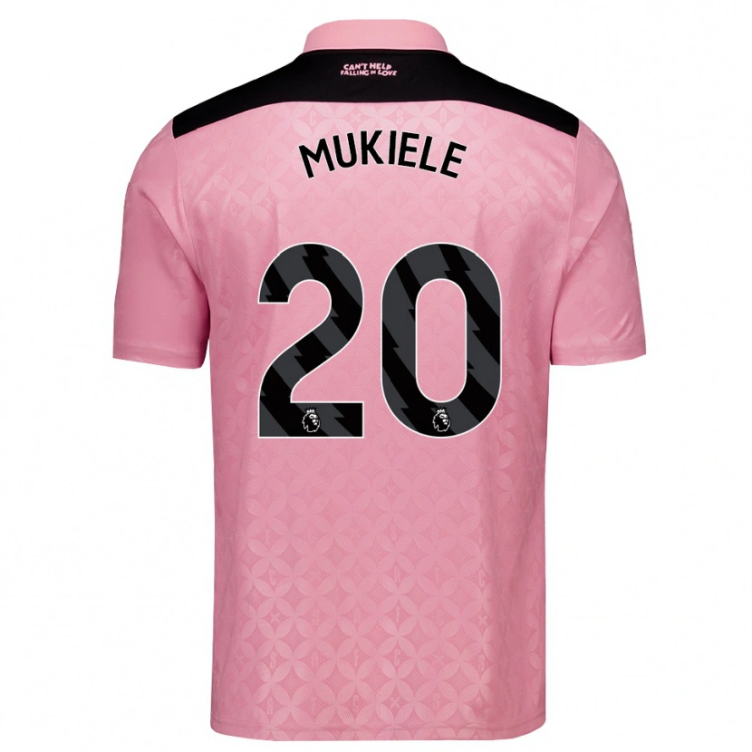 Danxen Kinder Nordi Mukiele #20 Hellrosa Schwarz Auswärtstrikot Trikot 2026/27 T-Shirt Schweiz