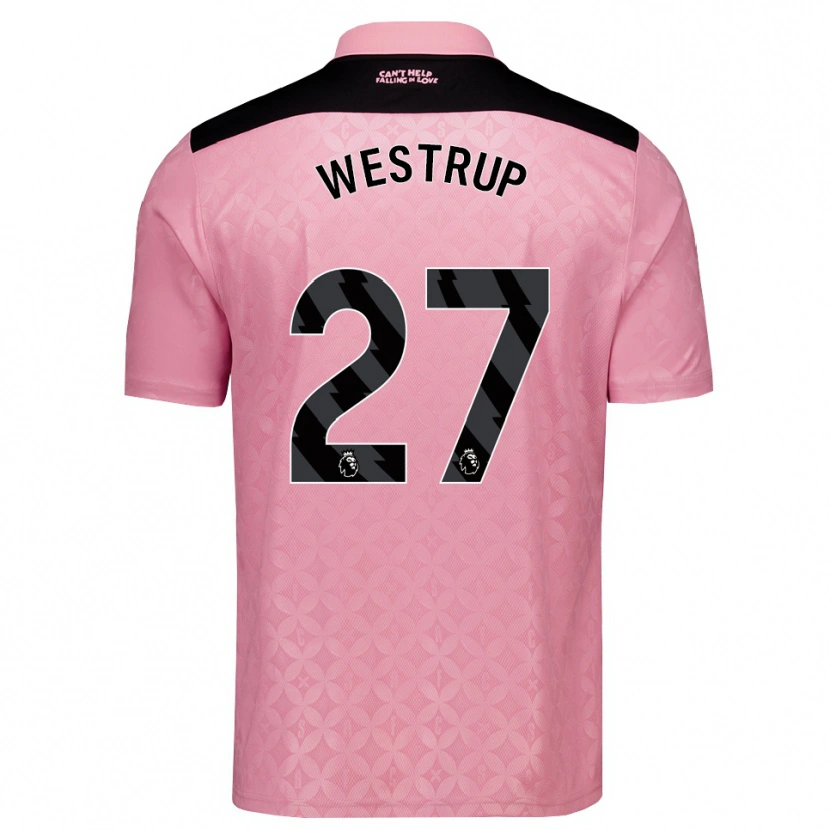 Danxen Kinder Brianna Westrup #27 Hellrosa Schwarz Auswärtstrikot Trikot 2026/27 T-Shirt Schweiz