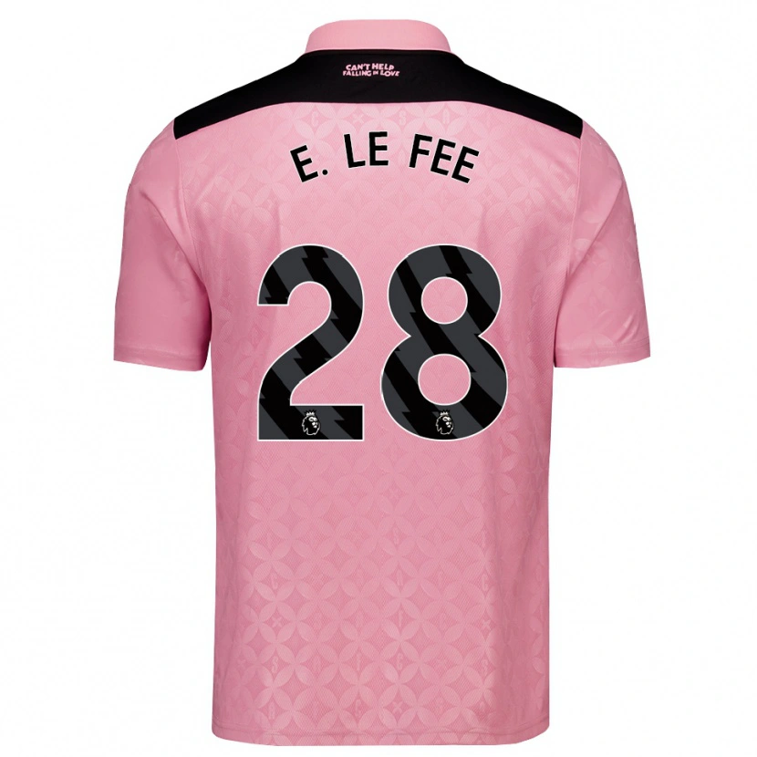 Danxen Kinder Enzo Le Fée #28 Hellrosa Schwarz Auswärtstrikot Trikot 2026/27 T-Shirt Schweiz