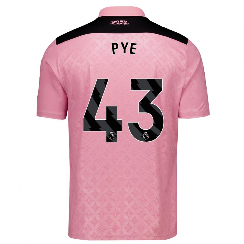 Danxen Kinder Connor Pye #43 Hellrosa Schwarz Auswärtstrikot Trikot 2026/27 T-Shirt Schweiz