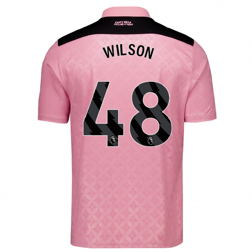 Danxen Kinder Callum Wilson #48 Hellrosa Schwarz Auswärtstrikot Trikot 2026/27 T-Shirt Schweiz