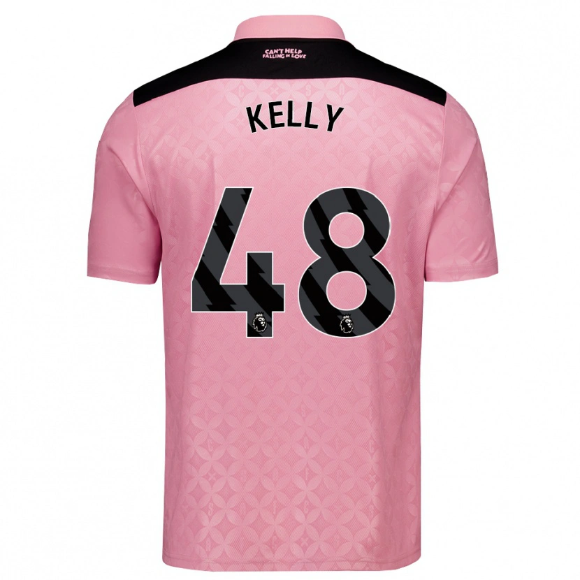 Danxen Kinder Caden Kelly #48 Hellrosa Schwarz Auswärtstrikot Trikot 2026/27 T-Shirt Schweiz