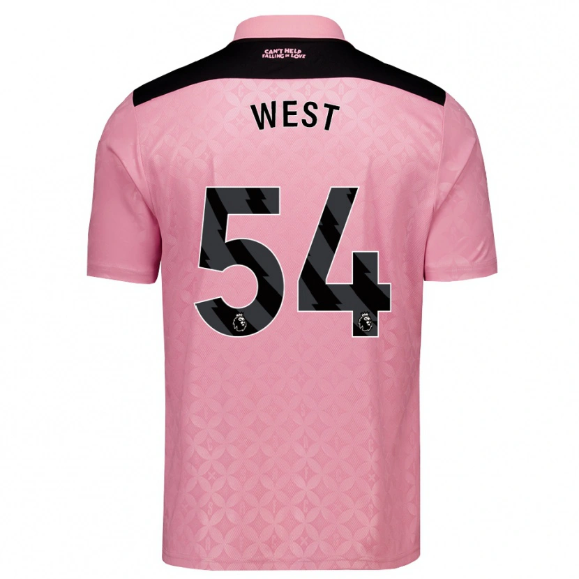 Danxen Kinder Ella West #54 Hellrosa Schwarz Auswärtstrikot Trikot 2026/27 T-Shirt Schweiz